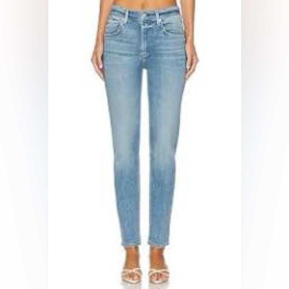 MOTHER The Looker in Love Drunk Cowboy Light Blue Skinny Jeans